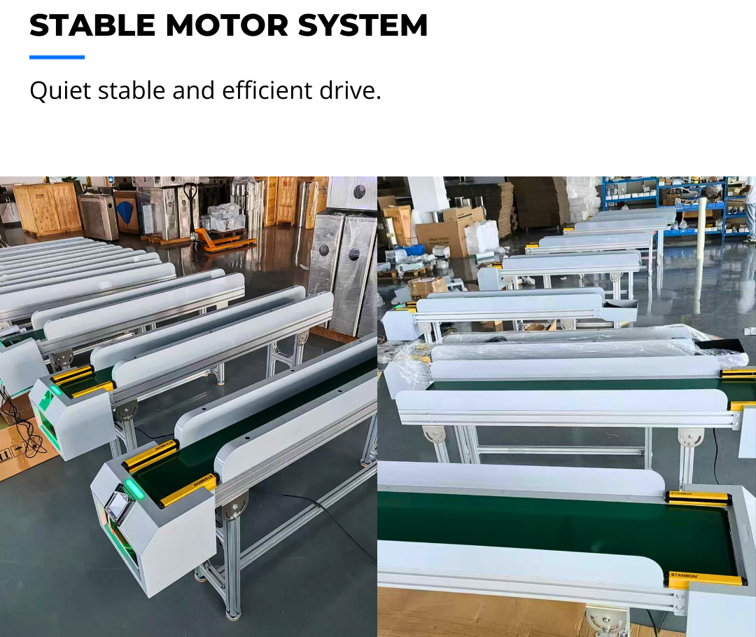 Smart Anti-cheating 24V DC Brushless Motor Stainless Steel Mobile Phone Conveyor Belt with Adjustable Speed for Security Check
