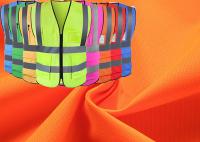Tela material fluorescente da veste reflexiva da segurança para o desgaste do trabalho