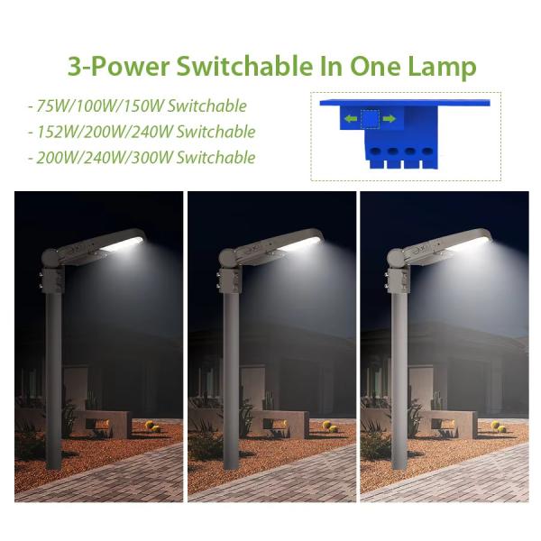 75W-300W Luz de estacionamiento de la caja de zapatos LED ajustable 180LM/W