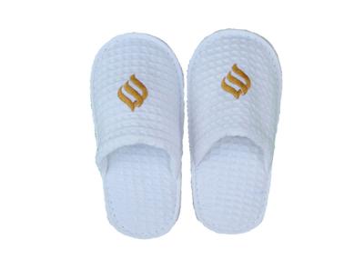 White Waffle Disposable Hotel Slippers Hotel Guest Room Slippers For Adults