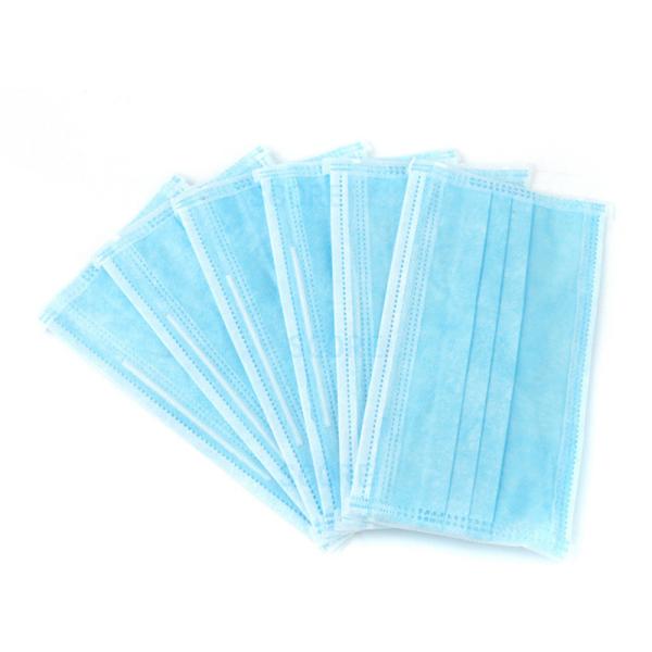 Soft Blue Disposable Face Mask Weight 25grams With Secure Loop Earloop