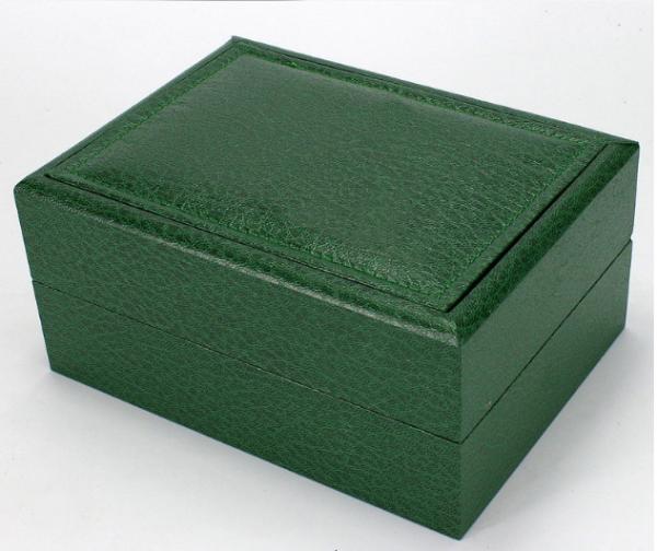 Green Paper Watch Box / Jewelry Wooden Box Packaging Eco-friendly