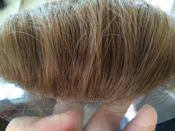Perruques en cheveux naturels pour hommes personnalisables - Perruque blonde pour hommes nouée à la main