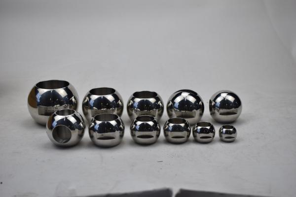 Floating Straight Through Valve Ball One Piece Ball Valve with Mirror Polished Surface