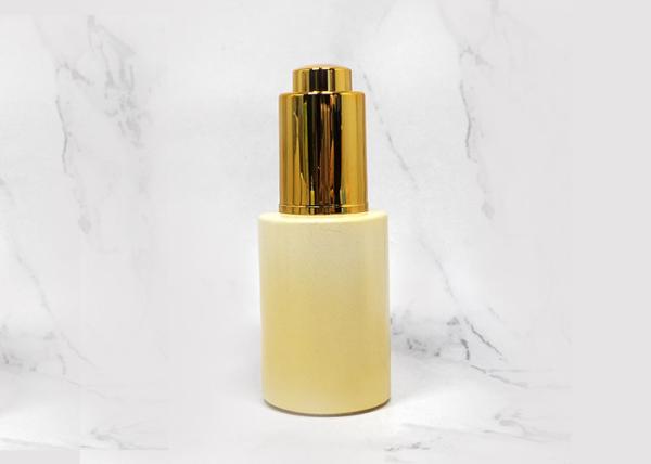 Matte Pink Frosted 30ml Glass Dropper Bottles For Cosmetic Serum