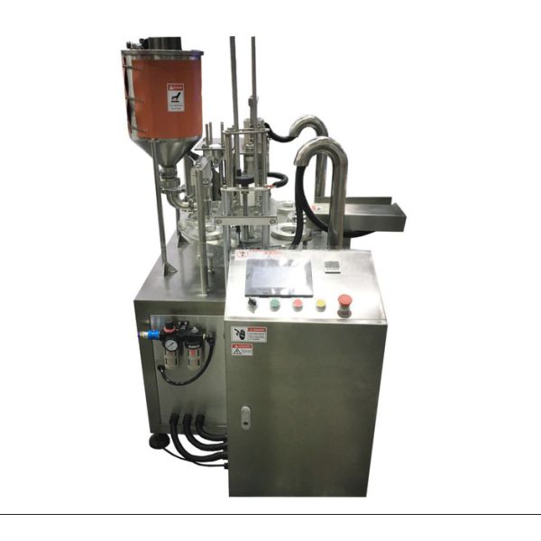 Automatic Viscous Liquid Rotary Cup Filling And Sealing Machine with PLC Control