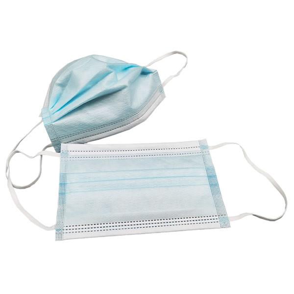 Filter 95% 3 Ply Non Woven Medical Mask / Hygienic Disposable Face Mask
