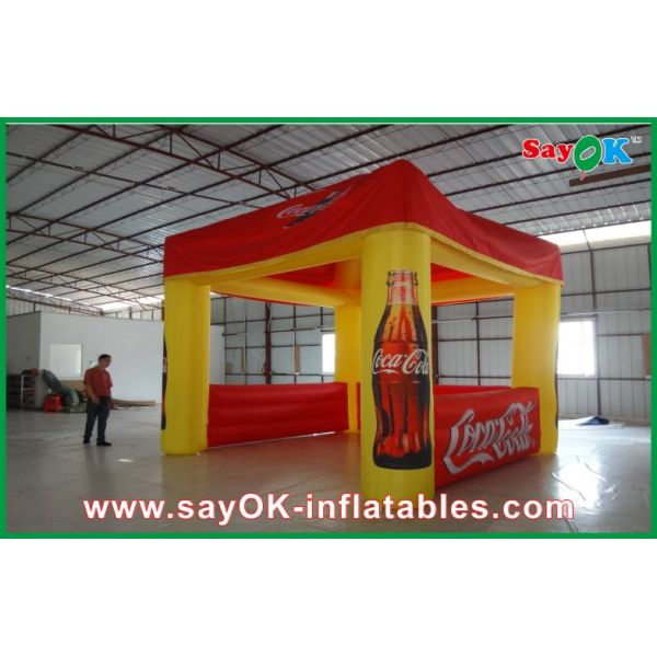 Advertising Exhibition Booth Tent Giant Inflatable Camping Tent Oxford Cloth / Pvc Tarpaulin Outdoor Tent