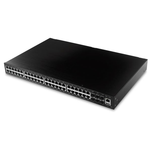 L3 Managed Industrial 10G Switch 6×10G SFP 48×Gigabit RJ45 Ethernet Port Industrial Network Switch 