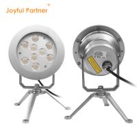 Lâmpadas coloridas RGBW Fonte de água LED DMX Controle de aço inoxidável Luz subaquática