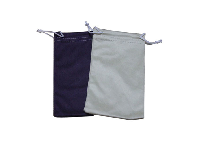 Сплетенный Drawstring мешка ткани Microfiber ярлыка двойной бортовой
