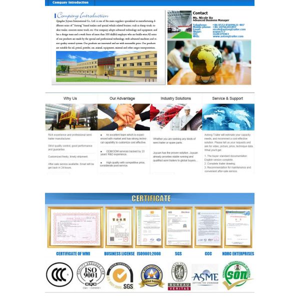 Semi-remorque à paroi latérale pour le transport de marchandises sèches ou de sables