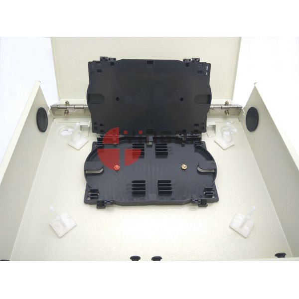 Outdoor Wall Mount 24 Cores Fiber Optic Distribution Box Metal