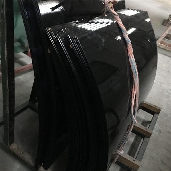 Toughened Curved Glass  12mm Tinted Toughened Glass Custom Cut Black Tempered Glass Curved Bent Glass Partition Curved Architectural Glass