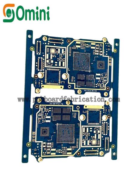 Fabricação Soldermask azul da placa do PWB do OEM 6L para o módulo de controle eletrônico