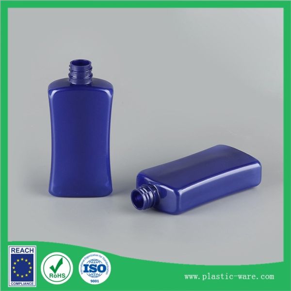 250 ml blue plastic pump bottles cosmetic packaging bottles frosted cosmetic bottles