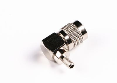 Conector coaxial bonde fêmea do RF do ângulo direito do conector do soquete TNC RF
