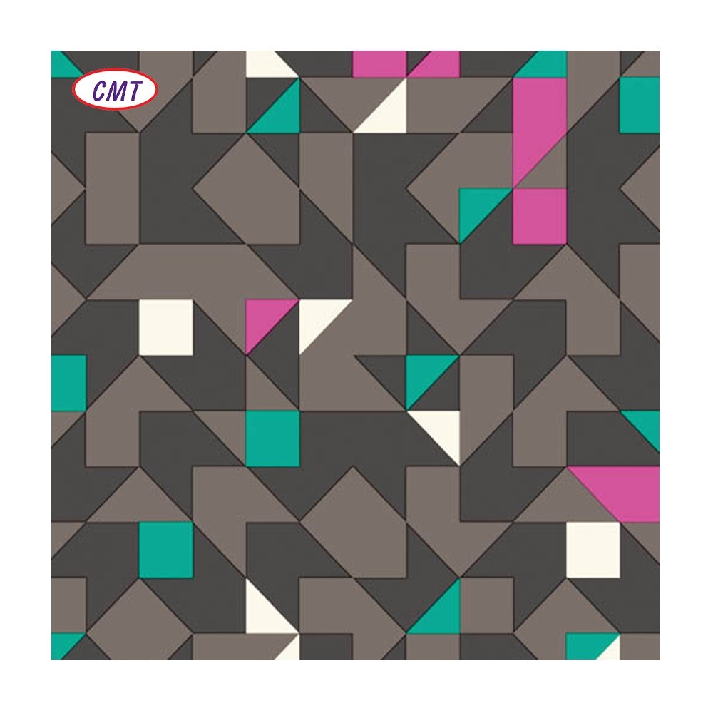 Digital Triangle Diamond Printed Oxford Fabric Medium Weight for Tablecloth Bags