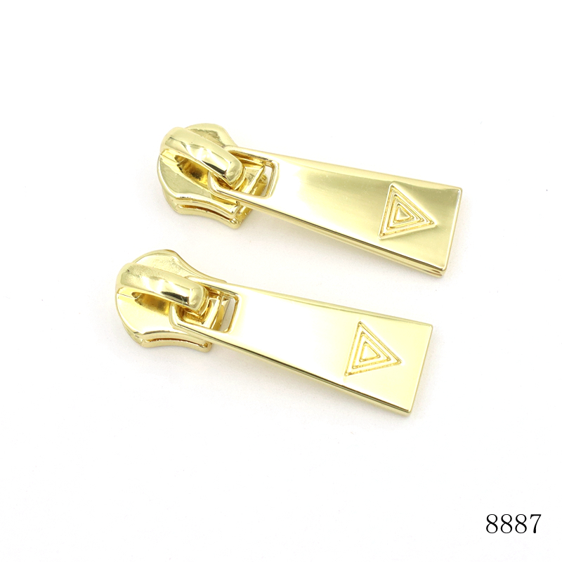 Engraved Metal Zipper Puller OEM Zipper Pulls For Bags And Handbags