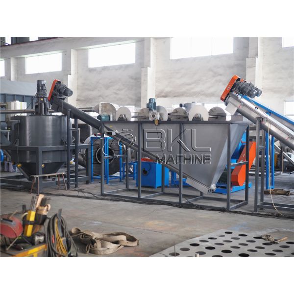 PET 7m3 Hr Plastic Waste Recycling Machine Washing 12mm