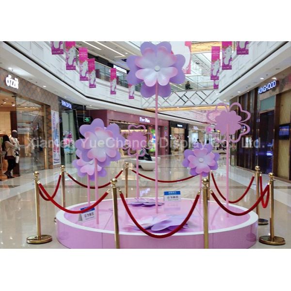 Décoration acrylique géante de couleur pourpre, taille faite sur commande de d