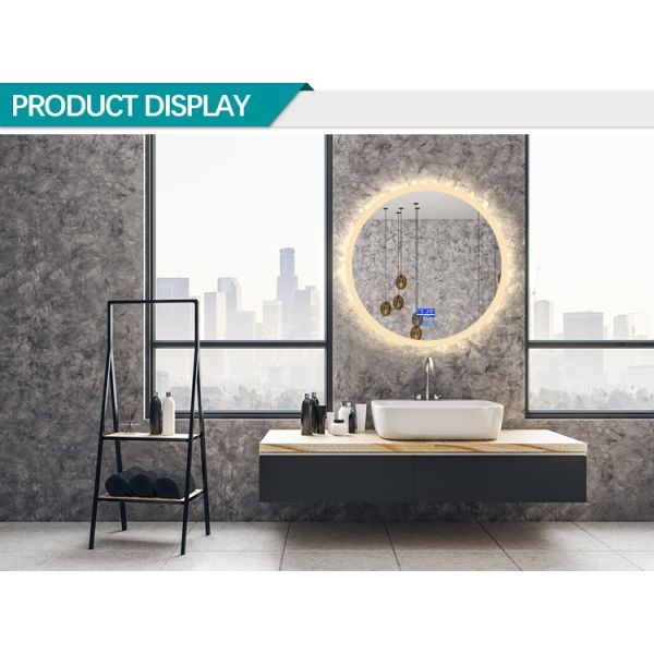 Waterproof Makeup Bathroom Mirror Explosion Proof Safety Tempered Glass Bathroom Mirror