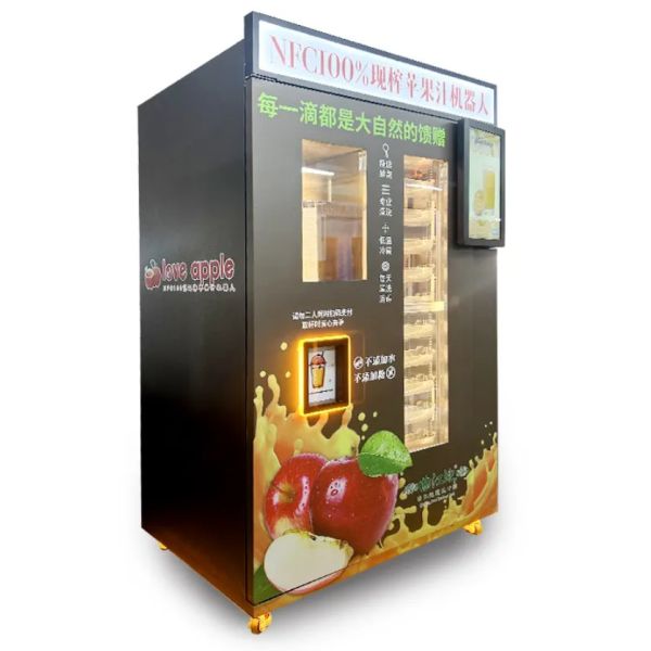 Automatic Juice Maker with 304 Stainless Steel Body and 22 Inch Touch Display for 4G WiFi Ethernet Connectivity