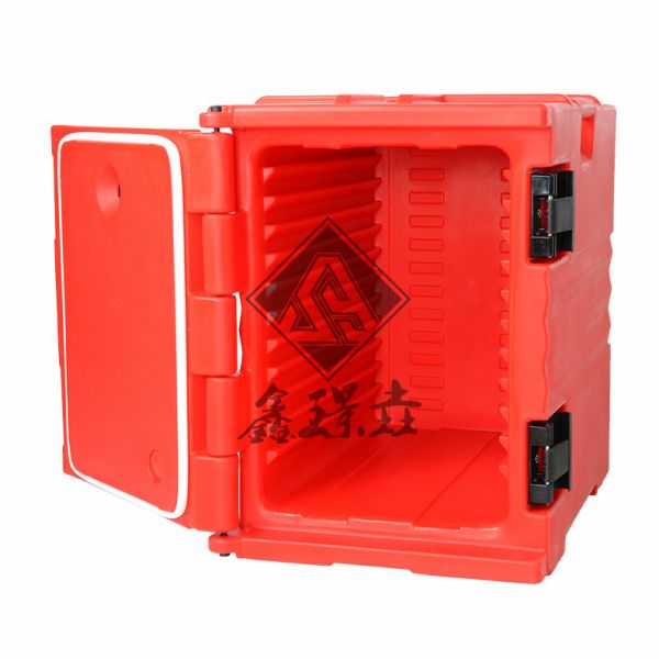 Transportation Rotational Molding Plastic Insulated Food Pan Carrier with PU Material