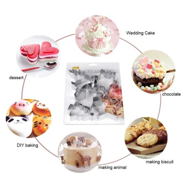 Нержавеющая звезда печенье резачок набор Пятиконечная звезда кондитерские резачки