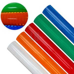 High Intensity Visibility Self Adhesive Prismatic PET Honeycomb White Reflective