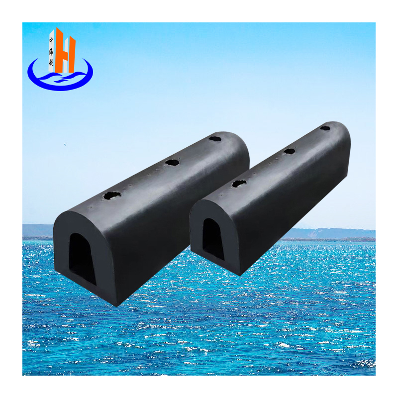 Solid Rubber D-type Fender with High Energy Absorption Cylindrical Shape Customized Size for Marine Dock Protection