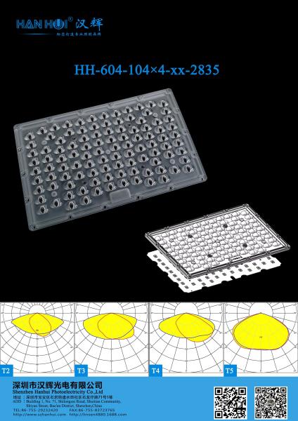 PC Material 2835 Lens High Performance LED Lens For Street Lighting / Parking Lot Lighting