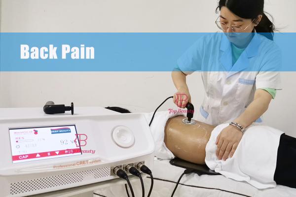 448khz RET Tecar Máquina de Terapia Pulseira Massagem de Mãos Alivio da Dor Corporal