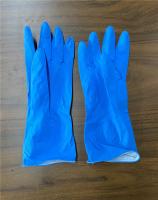 M50g pulverizam a cor azul de lavagem das luvas da cozinha de Flocklined