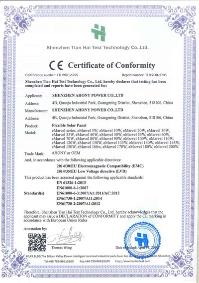 Mono Semi rígido Marino 100w Modulo Solar A prueba de agua salada 12V Pv Cargador de batería