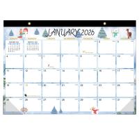 Calendarios de escritorio personalizados de marca de negocios de 12 x 12 pulgadas personalizables para objetivos de marketing