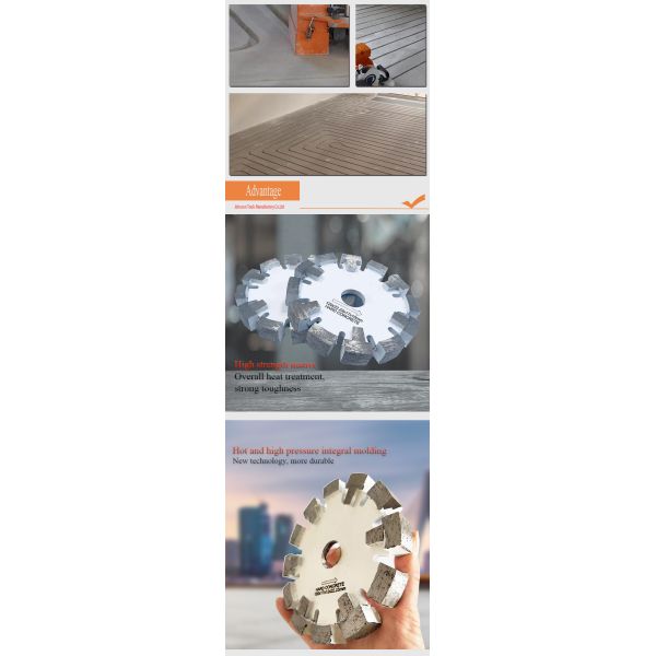 лезвия алмазной пилы вытачки зубов предохранения от 125mm 17mm для среднетвердого бетона