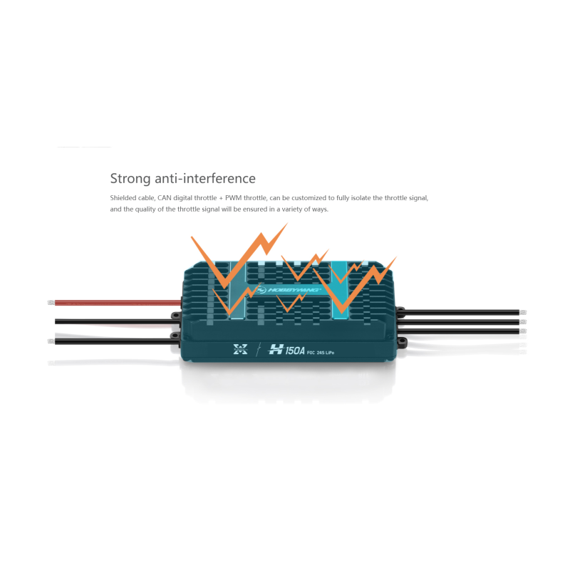 Hobbywing XRotor Pro H150A 24S FOC RTE HW V1 ESC Brushless A Field Oriented Control Drone Esc