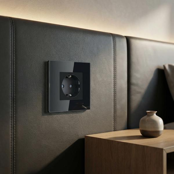 UBARO Electrical Switch and Socket Plate with 3500W Rated Power, 86×86×35mm Dimensions, and 3-Year Warranty for Modern Homes