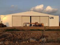 Hangar de estrutura de aço personalizado para pressão específica do vento e carga de neve