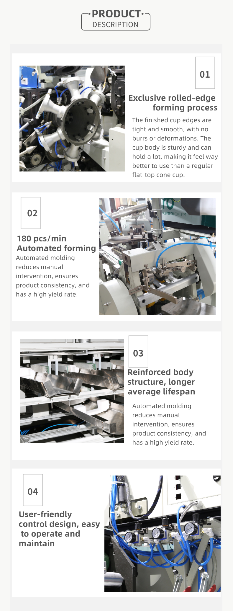 ZB1R-A Automatic Conical Rolled Rim Paper Cup Machine with 180pcs/min High-Speed Production 3.5-14oz Capacity and CE Certified Export Grade