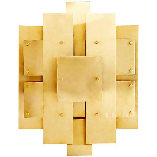 Postmodern pure copper metal background wall lamp Jonathan Adler Puzzle Sconce（WH-OR-189)