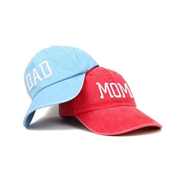 Blue Curve Brim MOM Dad Baseball Cap Character Style