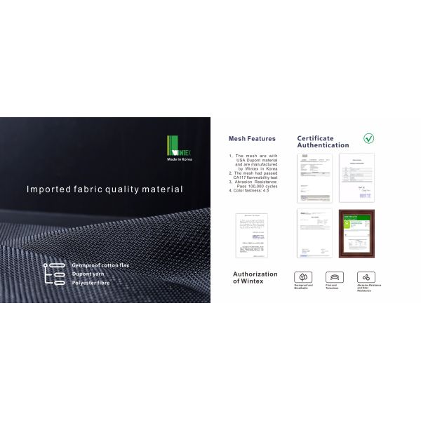 Height Adjustment Swivel Gaming Office Chair Wintex Mesh Lumbar Support Headrest