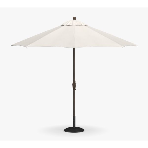 Aluminum Frame Tilt Sun Shade for Garden Restaurant AJUNION 9ft Round Patio Umbrella