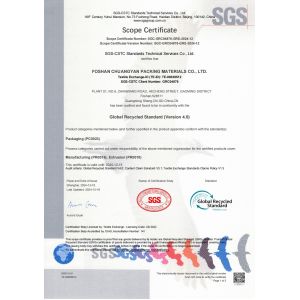Queenly Packaging Co., Ltd； Certifications