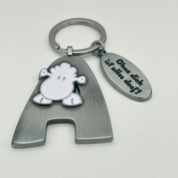 Personalized keychain Retro style metal keyrings for gifts