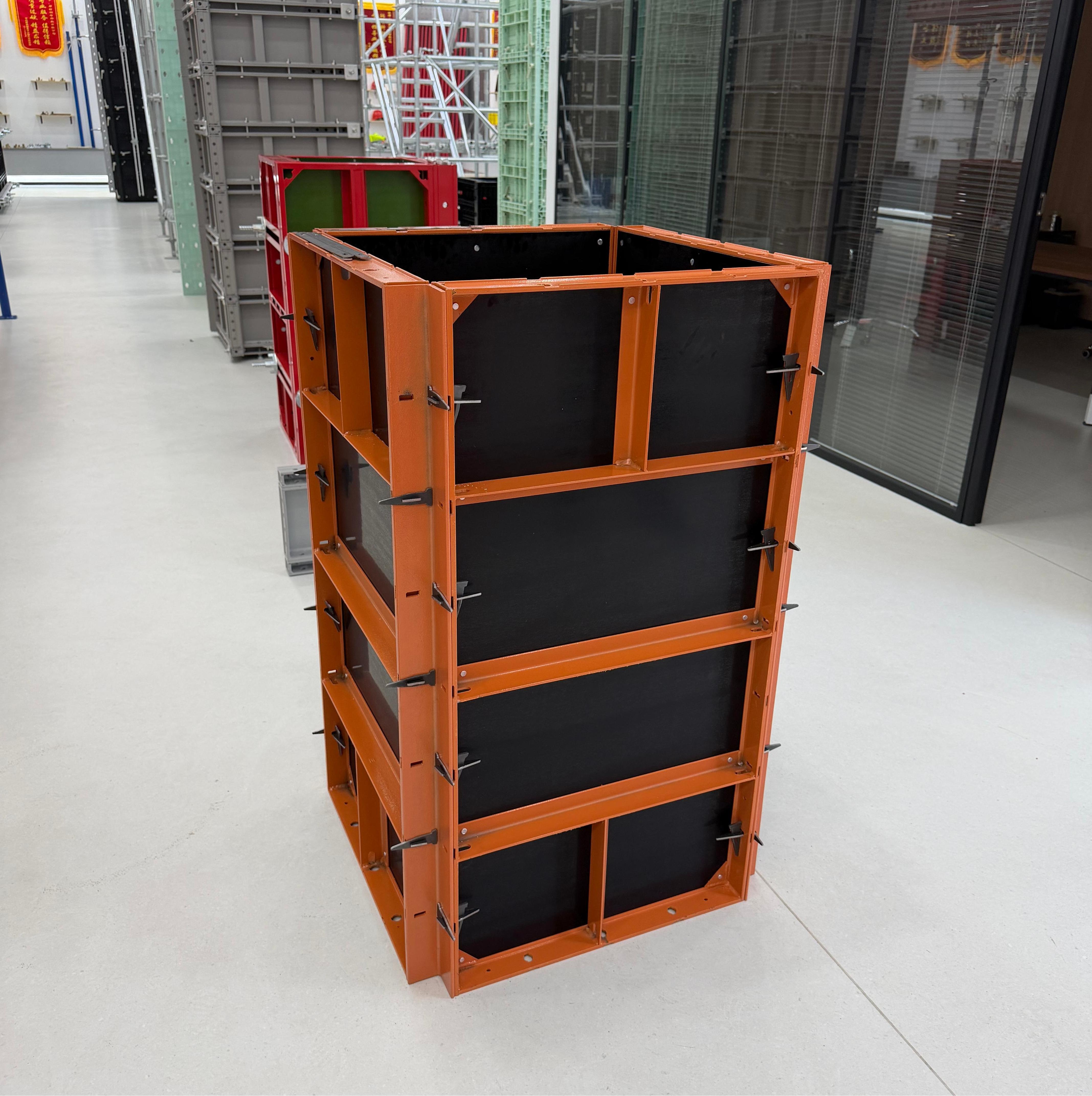 Reusable High Strength Steel Frame Formwork with Adjustable Size for Modular Concrete Construction