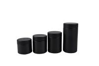 Matt recipiente de vidro preto para flores frascos de vidro UV de qualidade alimentar 60 ml com tampa