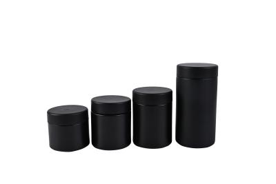 Matt Black Glass Flower Container Food Grade Uv Glass Jars 60ml With Lids